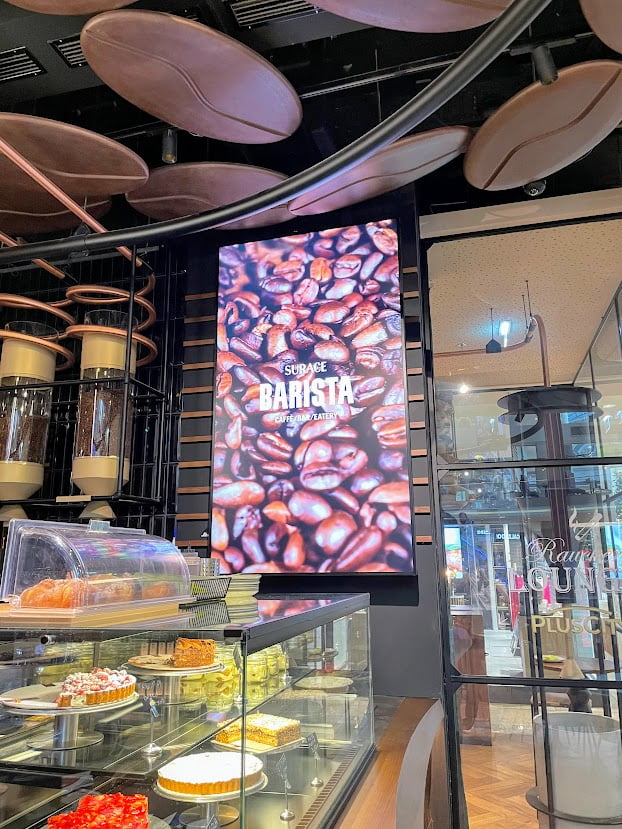Digital Signage in the Surace cafe