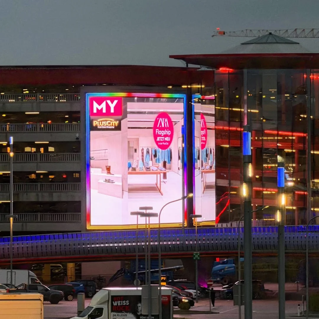 Led Wall Advertising Example LED Wall Signage by FRAMR.